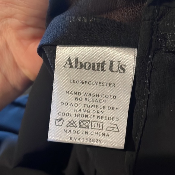 About Us Floral Side Slits Maxi Dress in Black Multi Size Small‎ - Picture 10 of 11